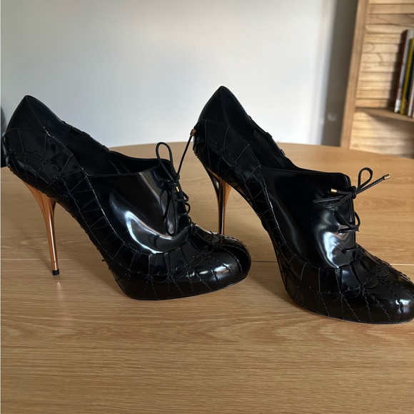 Dior Black and Gold Heels - Picture 1 of 11